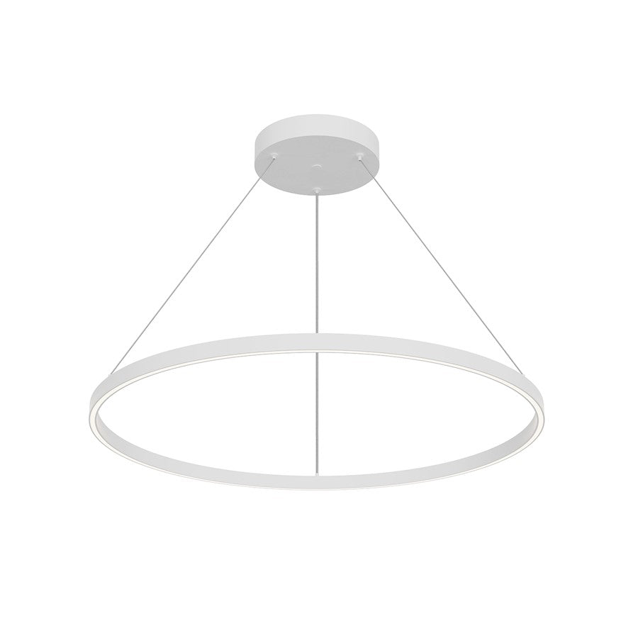 Kuzco Cerchio 36" LED Up/Down Pendant, White/Frost Silicone - PD87736-WH