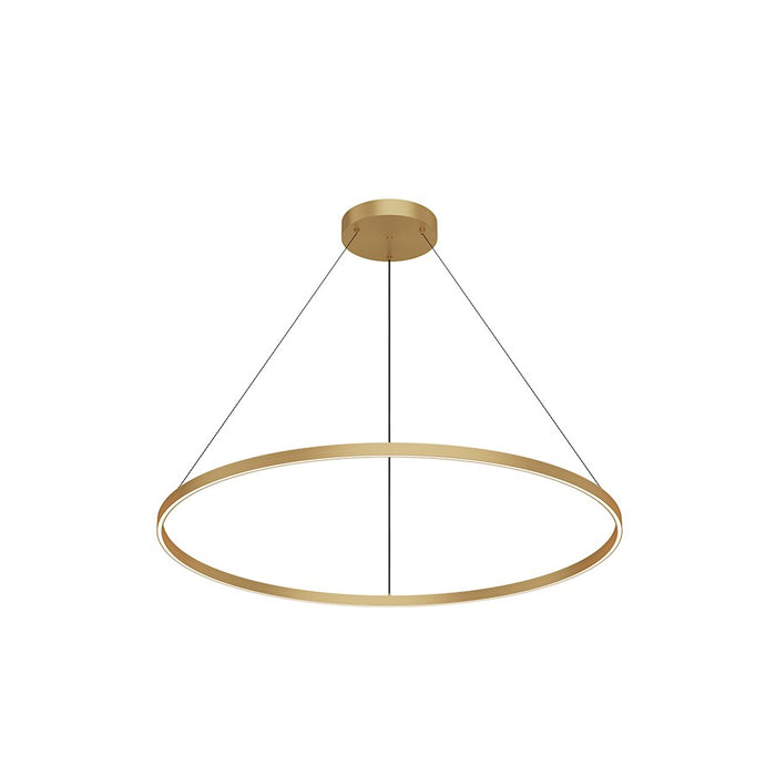 Kuzco Cerchio 48" LED Up/Down Pendant, Gold/Frost Silicone Diffuser - PD87748-BG