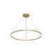 Kuzco Cerchio 48" LED Up/Down Pendant, Gold/Frost Silicone Diffuser - PD87748-BG