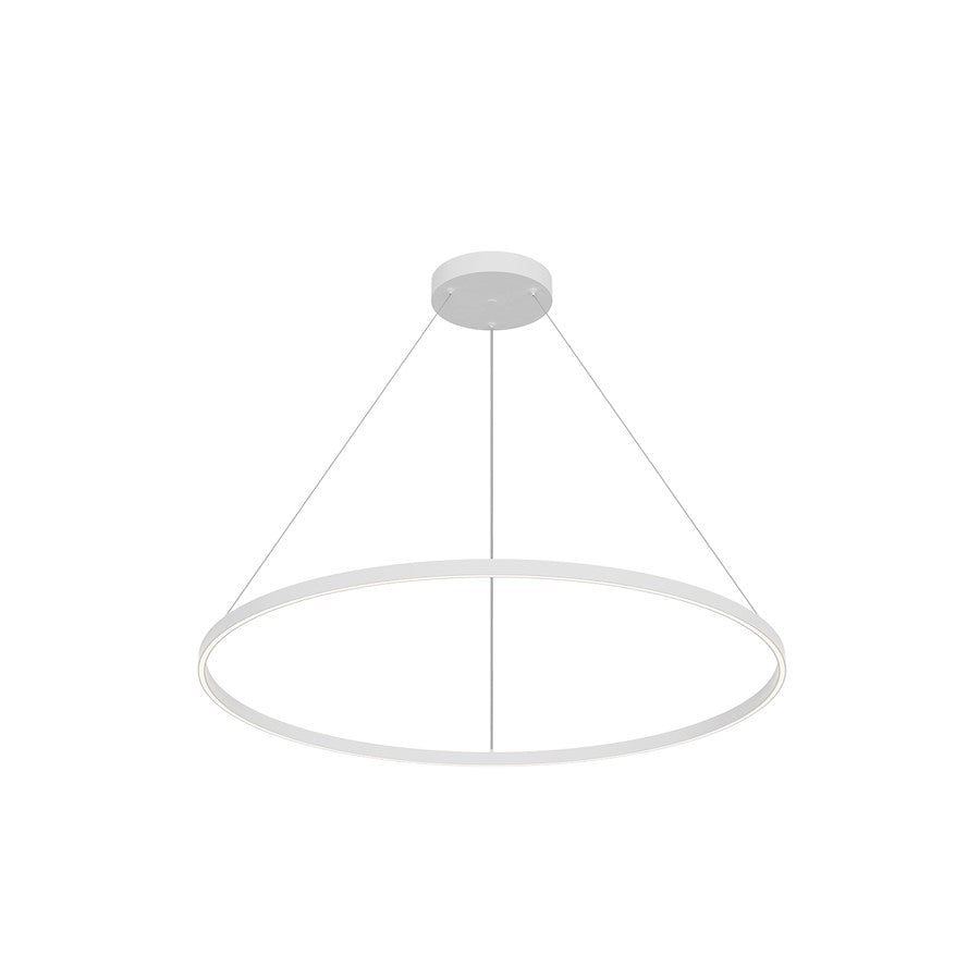 Kuzco Cerchio 48" LED Up/Down Pendant, White/Frost Silicone - PD87748-WH