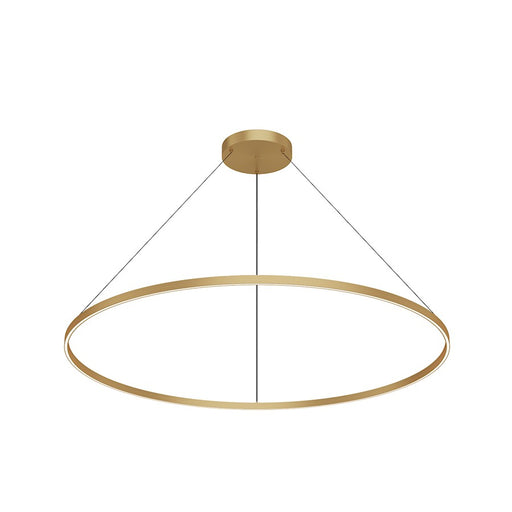 Kuzco Cerchio 60" LED Up/Down Pendant, Gold/Frost Silicone Diffuser - PD87760-BG