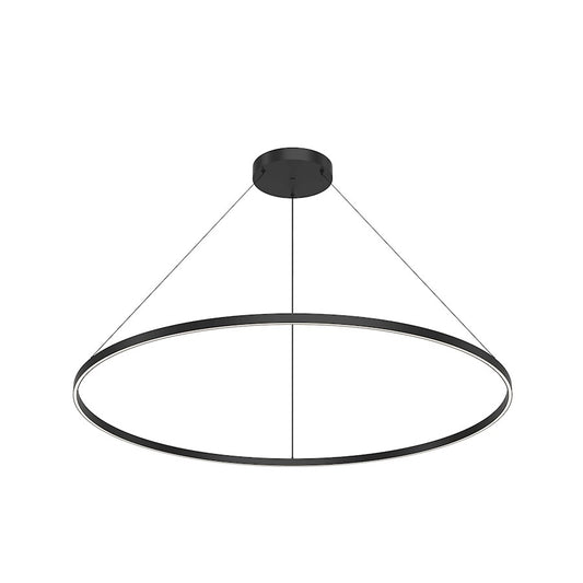 Kuzco Cerchio 60" LED Up/Down Pendant, Black/Frost Silicone - PD87760-BK