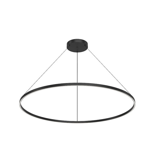 Kuzco Cerchio 60" LED Up/Down Pendant, Black/Frost Silicone - PD87760-BK