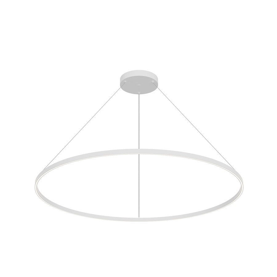 Kuzco Cerchio 60" LED Up/Down Pendant, White/Frost Silicone - PD87760-WH