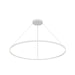 Kuzco Cerchio 60" LED Up/Down Pendant, White/Frost Silicone - PD87760-WH