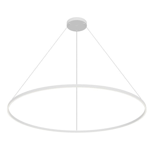Kuzco Cerchio 72" LED Up/Down Pendant, White/Frost Silicone - PD87772-WH