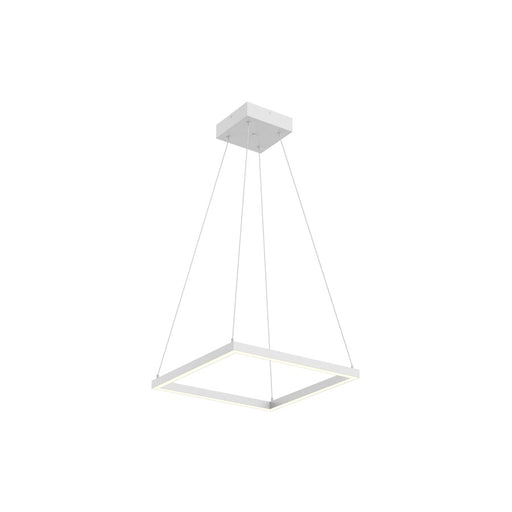 Kuzco Piazza 18" LED Pendant, White/Frosted Silicone Diffuser - PD88118-WH