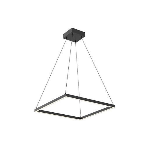 Kuzco Piazza 24" LED Pendant, Black/Frosted Silicone Diffuser - PD88124-BK