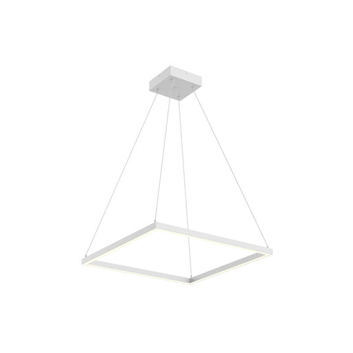 Kuzco Piazza 24" LED Pendant, White/Frosted Silicone Diffuser - PD88124-WH