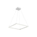 Kuzco Piazza 24" LED Pendant, White/Frosted Silicone Diffuser - PD88124-WH