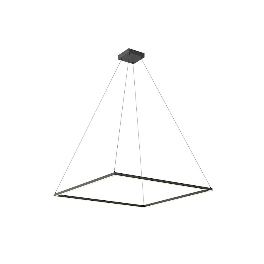 Kuzco Piazza 48" LED Pendant, Black/Frosted Silicone Diffuser - PD88148-BK