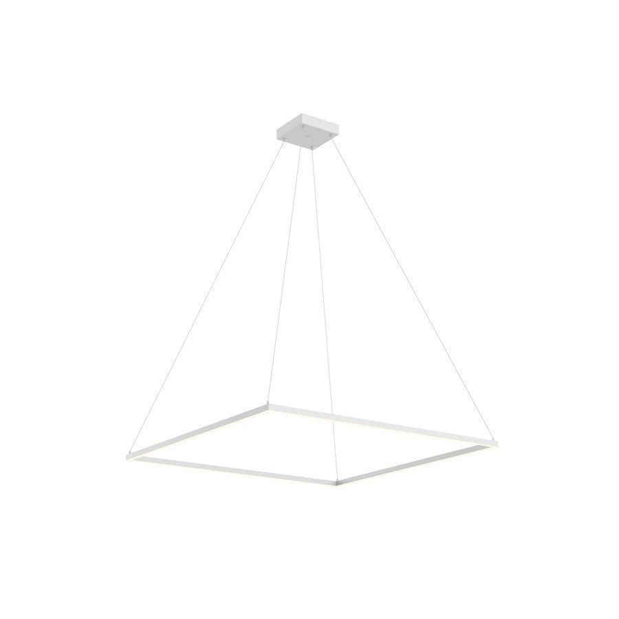 Kuzco Piazza 48" LED Pendant, White/Frosted Silicone Diffuser - PD88148-WH