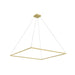 Kuzco Piazza 60" LED Pendant, Gold/Frosted Silicone Diffuser - PD88160-BG