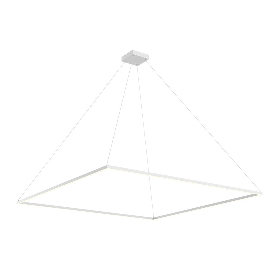 Kuzco Piazza 72" LED Pendant, White/Frosted Silicone Diffuser - PD88172-WH