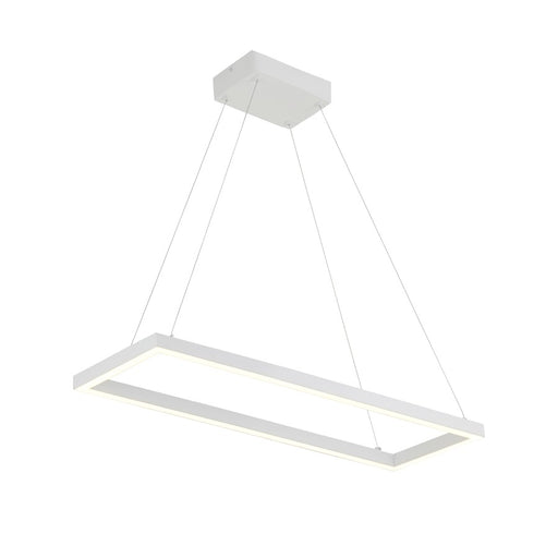 Kuzco Piazza 30" LED Pendant, White/Frosted Silicone Diffuser - PD88530-WH