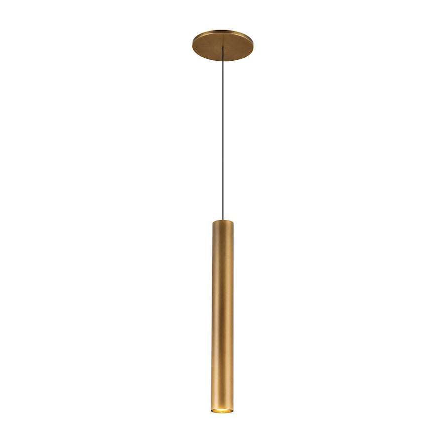 Kuzco Mason 14" LED Pendant, Vintage Brass/Clear Acrylic TIR Optics - PD90414-VB