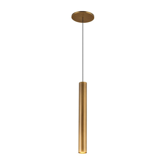 Kuzco Mason 14" LED Pendant, Vintage Brass/Clear Acrylic TIR Optics - PD90414-VB