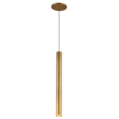 Kuzco Mason 20" LED Pendant, Vintage Brass/Aluminum Baffle - PD90420-VB