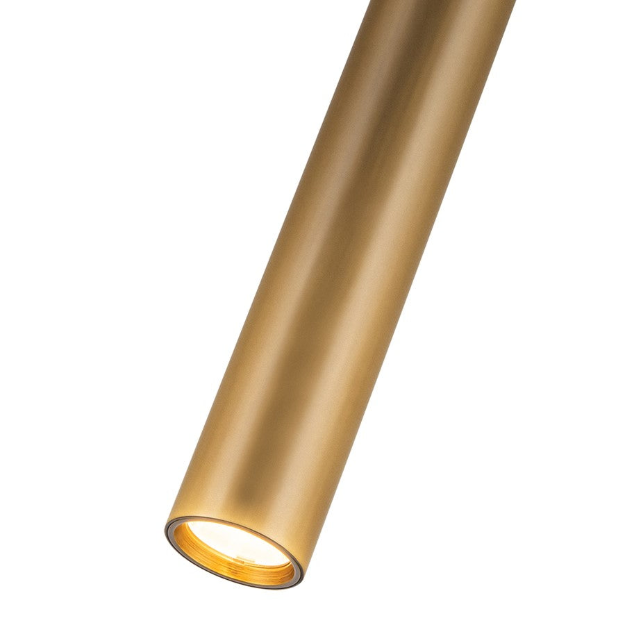 Kuzco Mason 20" LED Pendant, Vintage Brass/Aluminum Baffle