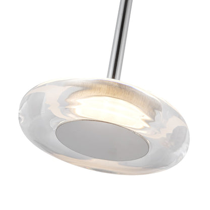 Kuzco Stephord 4" LED Pendant, Chrome/Clear Glass/Clear Glass
