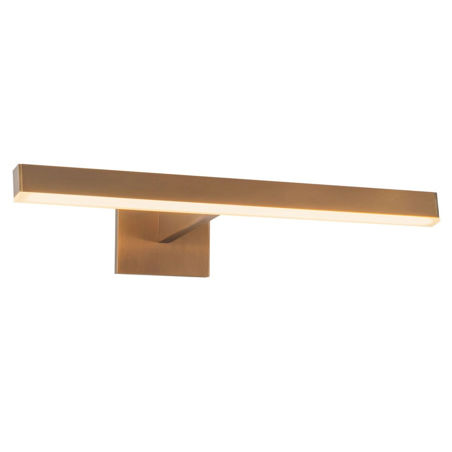 Kuzco Vega 19" Brass Dimmable LED Picture Lt, Vintage Brass