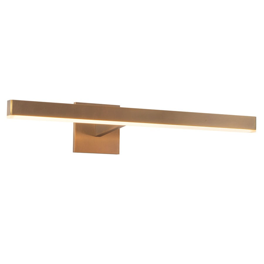 Kuzco Vega 22" Brass Dimmable LED Picture Lt, Vintage Brass