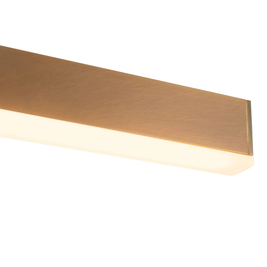Kuzco Vega 22" Brass Dimmable LED Picture Lt, Vintage Brass