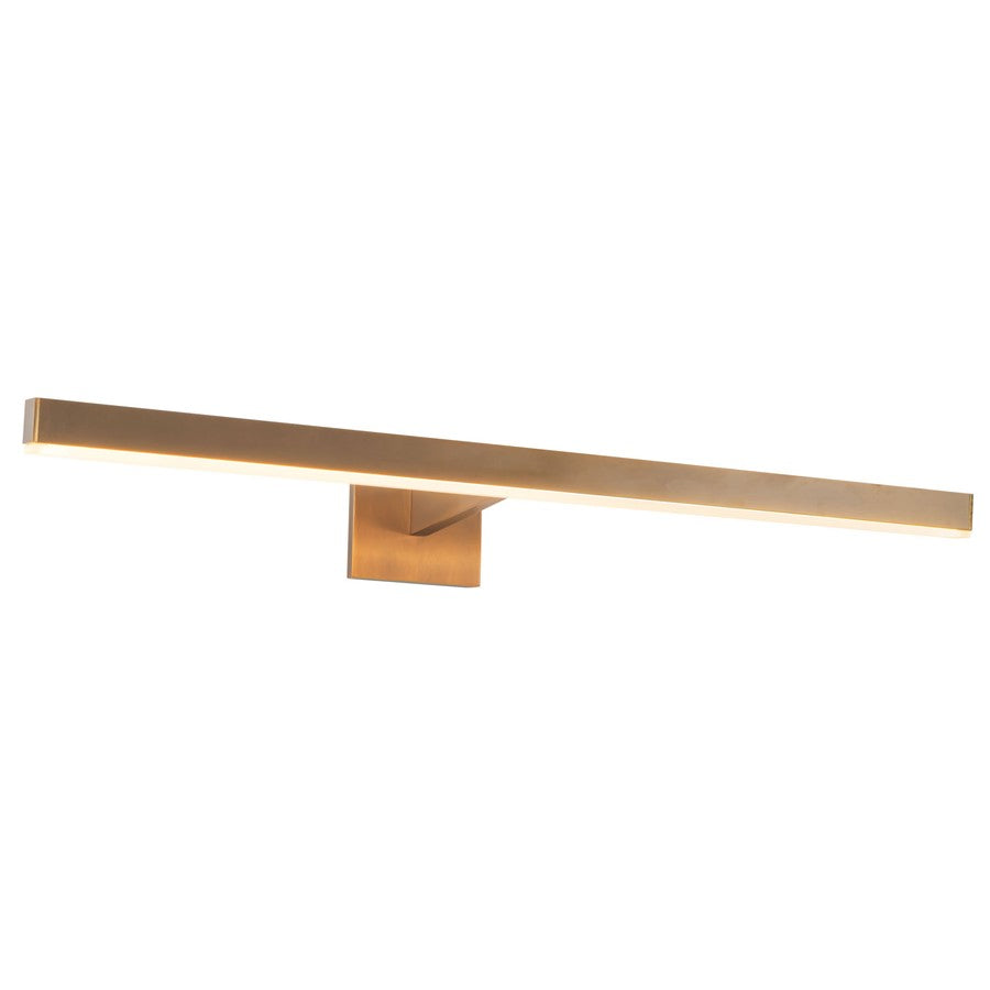 Kuzco Vega 31" Brass Dimmable LED Picture Lt, Vintage Brass