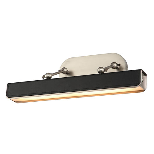 Alora Valise Picture 20" LED Picture Light, Nickel/Tuxedo/Frost - PL307919ANTL