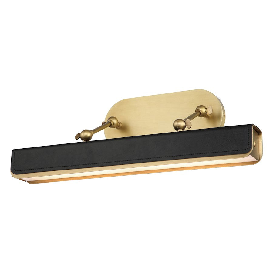 Alora Valise Picture 20" LED Picture Light, Brass/Tuxedo/Frost - PL307919VBTL