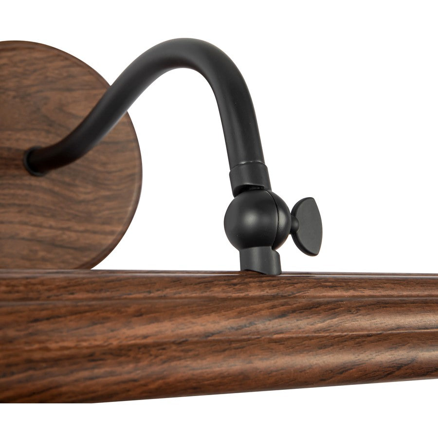 Kuzco Dottie 24" Brown Dimmable LED Picture Lt, Walnut
