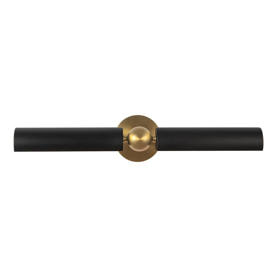 Kuzco Cole 23" Gold Picture Lt, Brushed Gold/Matte Black - PL405123BGMB