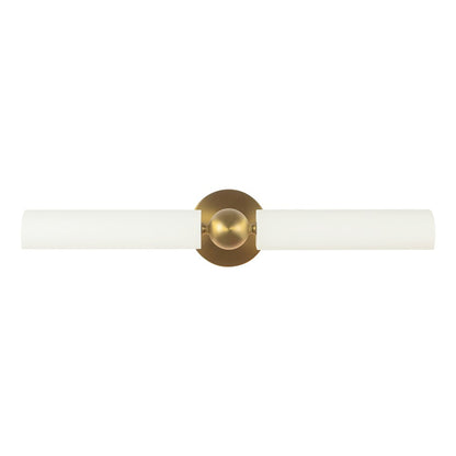 Kuzco Cole 23" Gold Picture Lt, Brushed Gold/White - PL405123BGWH