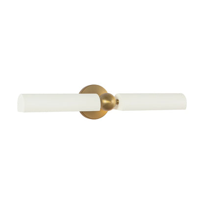 Kuzco Cole 23" Gold Picture Lt, Brushed Gold/White