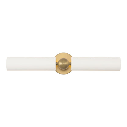 Kuzco Cole 23" Gold Picture Lt, Brushed Gold/White