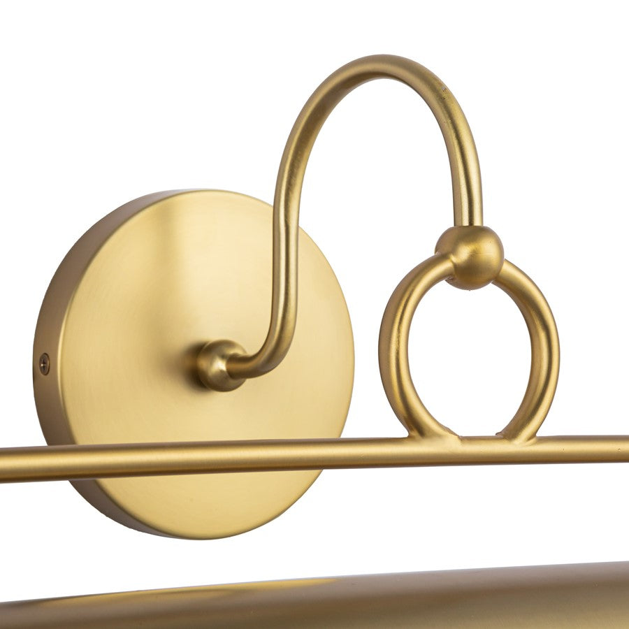 Kuzco Ellen 21" LED Wall/Picture Light, Brushed Gold/Steel Shade