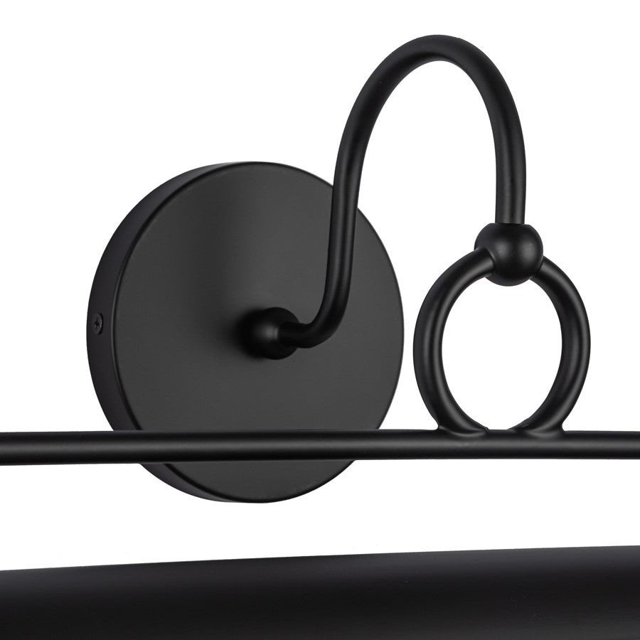 Kuzco Ellen 21" LED Wall/Picture Light, Matte Black/Steel Shade