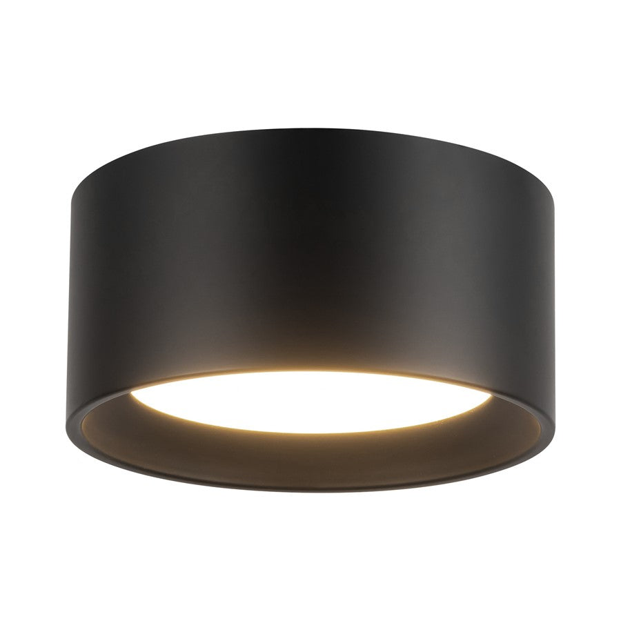 Kuzco Uma 7" Black Dimmable LED Semi-Flush Mount, Black - SF0702807BK