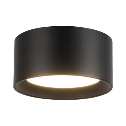 Kuzco Uma 7" Black Dimmable LED Semi-Flush Mount, Black - SF0702807BK