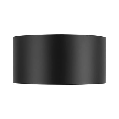 Kuzco Uma 7" Black Dimmable LED Semi-Flush Mount, Black