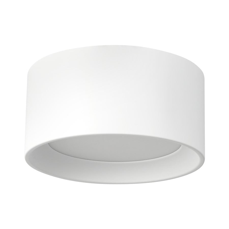 Kuzco Uma 7" White Dimmable LED Semi-Flush Mount, Whiteite