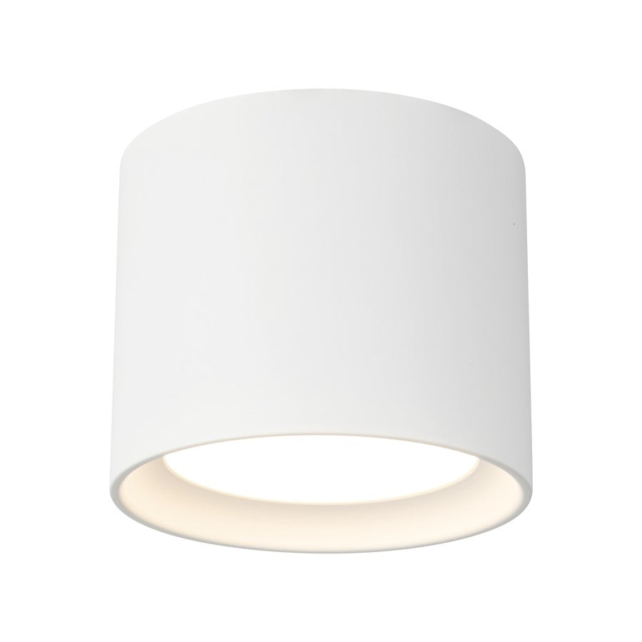 Kuzco Uma 7" White Dimmable LED Semi-Flush Mount, White