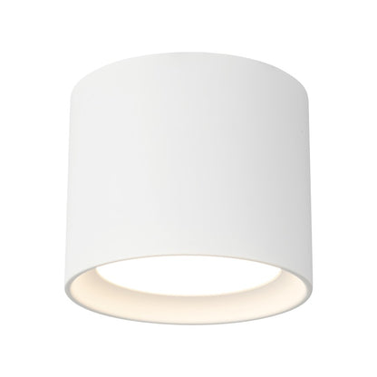 Kuzco Uma 7" White Dimmable LED Semi-Flush Mount, White