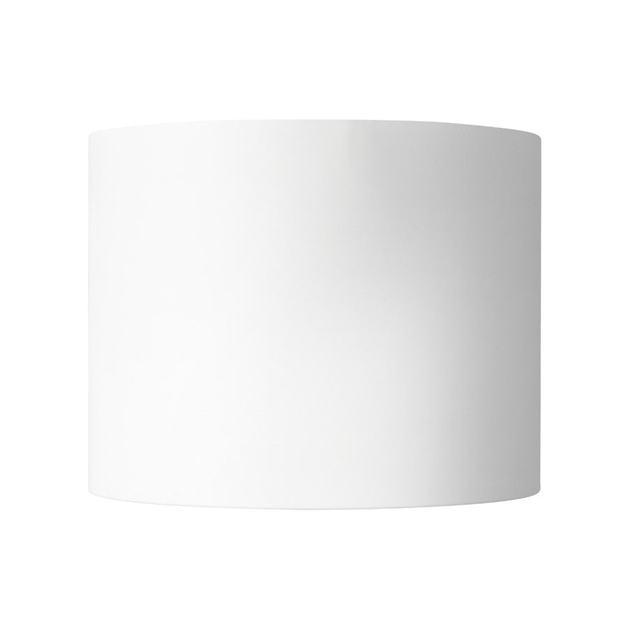 Kuzco Uma 9" Wht Dimmable LED Semi-Flush Mount, White