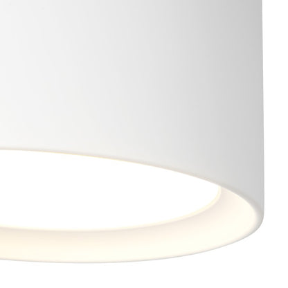Kuzco Uma 9" Wht Dimmable LED Semi-Flush Mount, White
