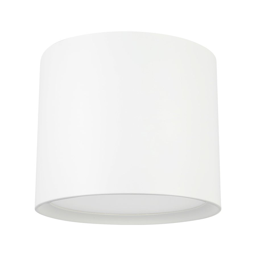 Kuzco Uma 12" Wht Dimmable LED Semi-Flush Mount, White