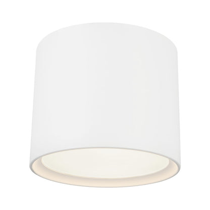 Kuzco Uma 12" Wht Dimmable LED Semi-Flush Mount, White