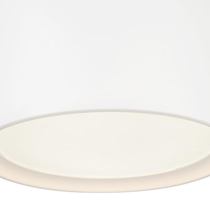 Kuzco Uma 12" Wht Dimmable LED Semi-Flush Mount, White