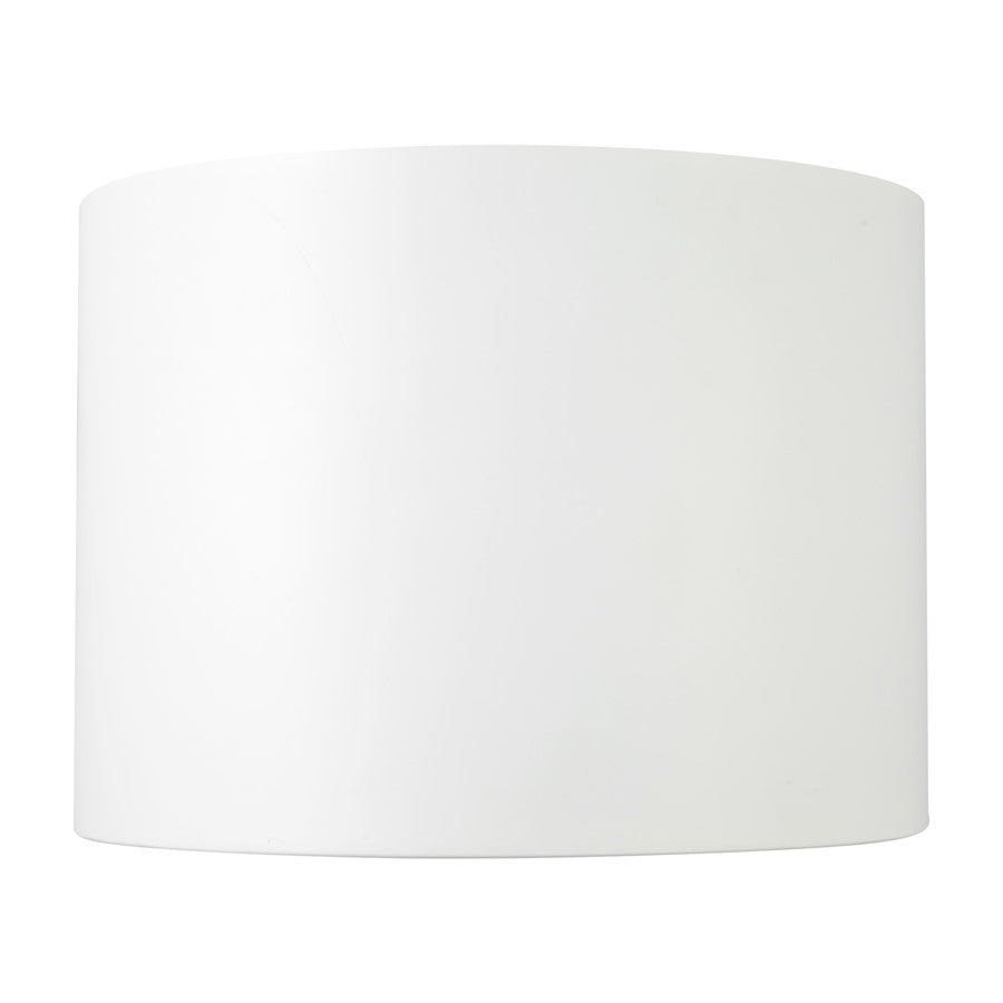 Kuzco Uma 15" Wht Dimmable LED Semi-Flush Mount, White