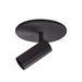 Kuzco Downey 4" LED Semi Flush Mount, Black/Clear Acrylic TIR Lens - SF15101-BK